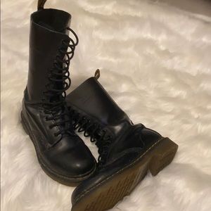 Dr. Martens tall lace up combat boots SALE!